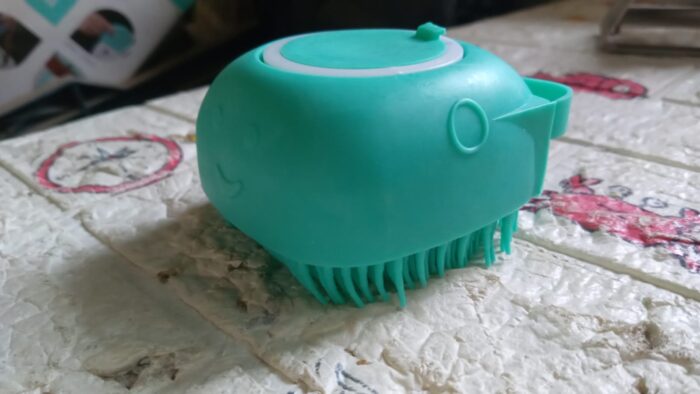 Silicone Massage Bath Body Brush Soft Bristle With Shampoo Dispenser - Image 9