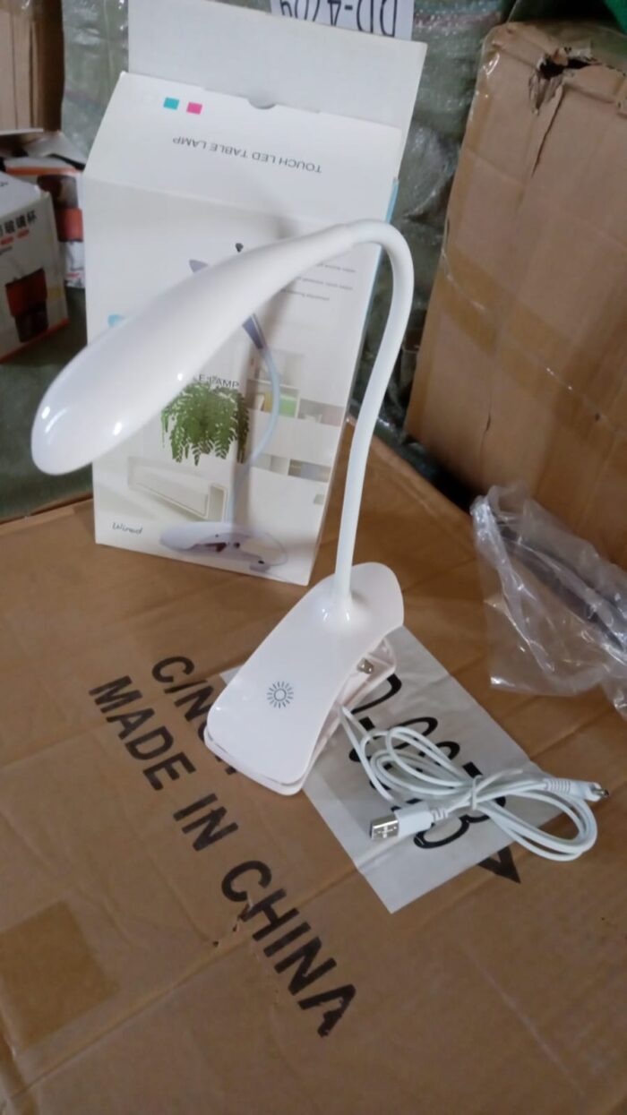 Desk Lamp Adjustable Gooseneck USB Rechargeable 3 modes of Lighting, Reading Lamp for Dorm White, Study Desk lamp Suitable for Girls College Bedroom Reading - Image 11