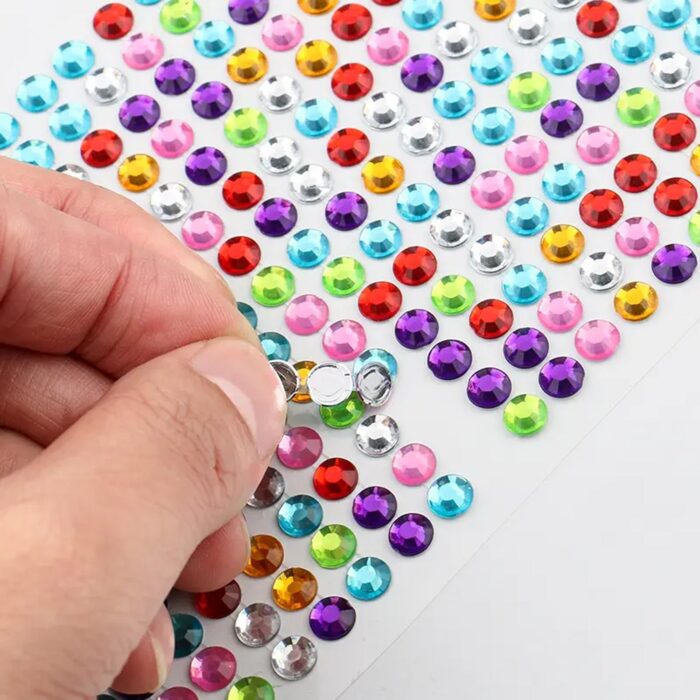 SpaceSelf Adhesive Multi Size Shaped Shining Stones Crystals Stickers For Art & Craft, Mobile Phone Decoration, Jewelery Making, School Projects, Creative Work - Image 4