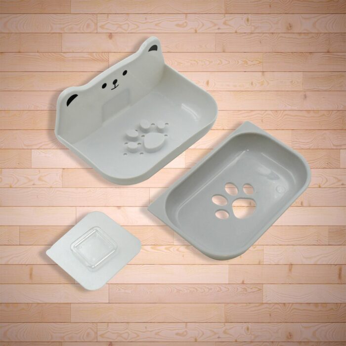 Soap Dish with Drain Soap Holder, Soap Saver Easy Cleaning, Soap Tray for Shower Bathroom Kitchen (1 Pc) - Image 5