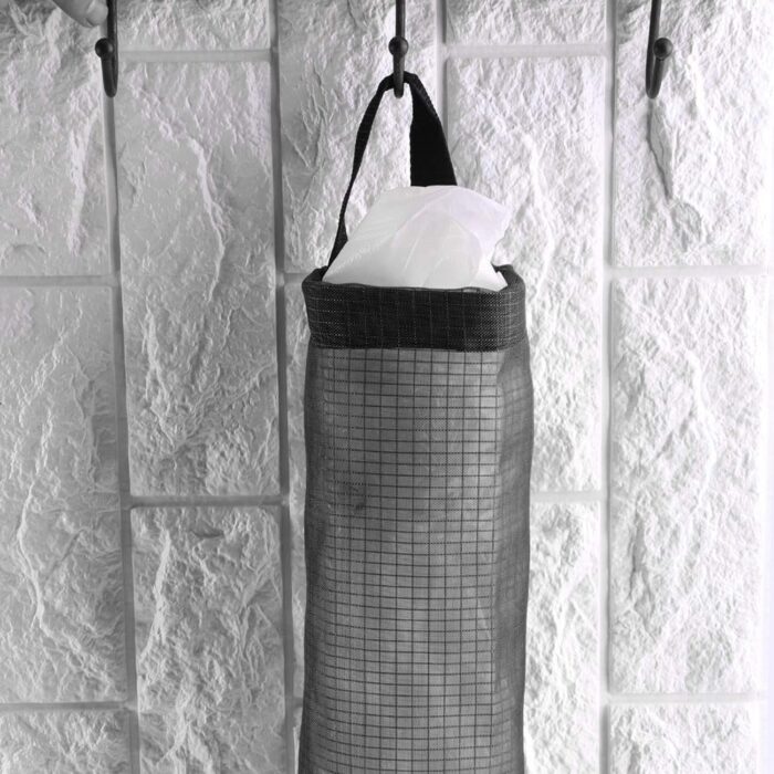 Hanging Waste Bag Holder, Garbage Bag Storage Bag, Widening Handle Hanging Sturdy for Store Garbage Bags Home Store Debris Kitchen, Bedroom Large Capacity for Restaurant (1 Pc) - Image 4