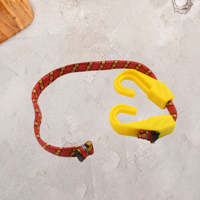 Multipurpose Ultra Flexible Bungee Rope, Luggage Strap, Bungee Cord With And Plastic J Shape Hooks (2 Pc) - Image 5
