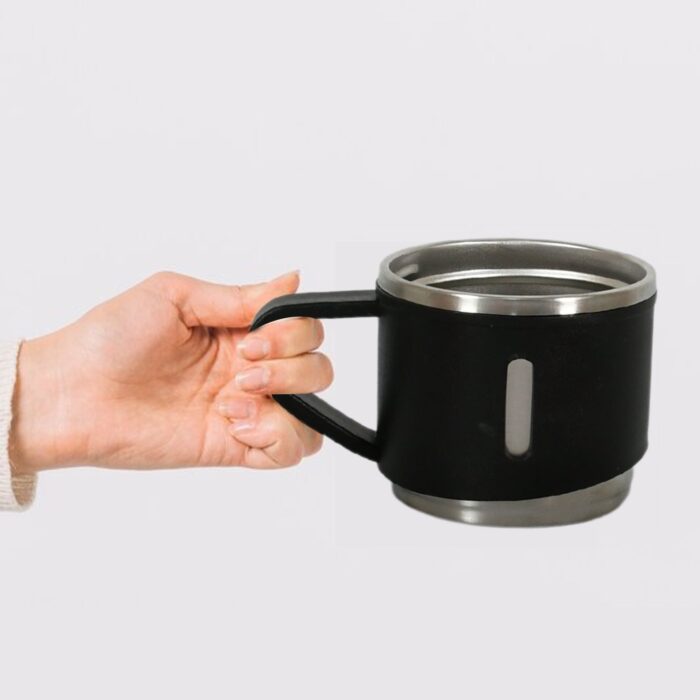 Stainless Steel Vacuum Coffee / Tea Cup, Tea Mug Hot Insulated Double Wall Stainless Steel, Coffee, and Milk Cup with Handle Easy To Carry: Coffee Cup (1 Pc) - Image 4