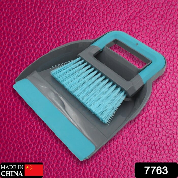 Plastic Cleaning Broom Brush and Dustpan Set Desktop Broom Sweep Cleaning Brush Dust Pan Car Keyboard Cleaning Household Dust Pan (1 Set) - Image 2