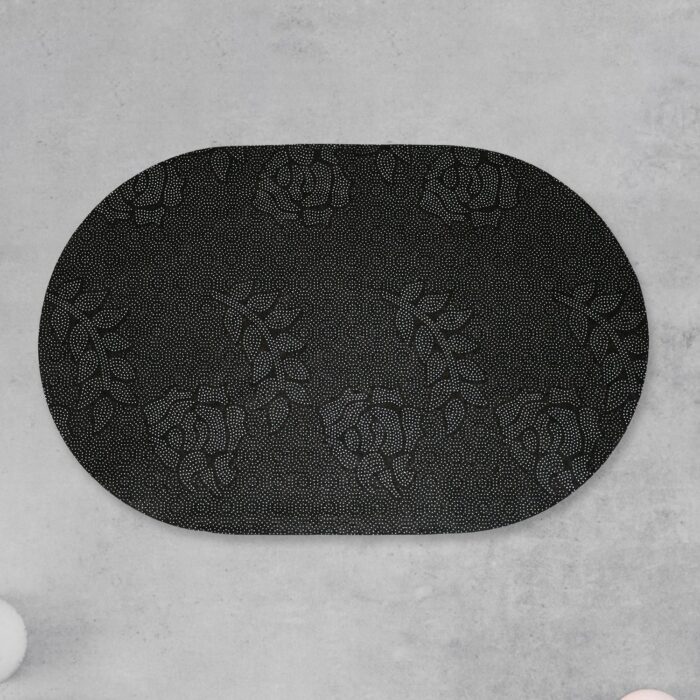 Floor Mat, Bath Mat, Door Mat Floral Pattern, Washable, Non-Slip, Stylish, Design Print Rug Mat, Stylish, Quality, Abrasion Resistant, Soundproofing, Hot Carpet, All Seasons, For Kitchen, Bedroom, Living Room (59x40 Cm) - Image 5