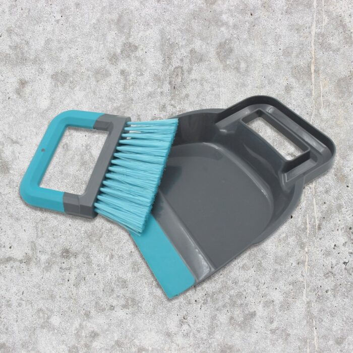 Plastic Cleaning Broom Brush and Dustpan Set Desktop Broom Sweep Cleaning Brush Dust Pan Car Keyboard Cleaning Household Dust Pan (1 Set) - Image 4
