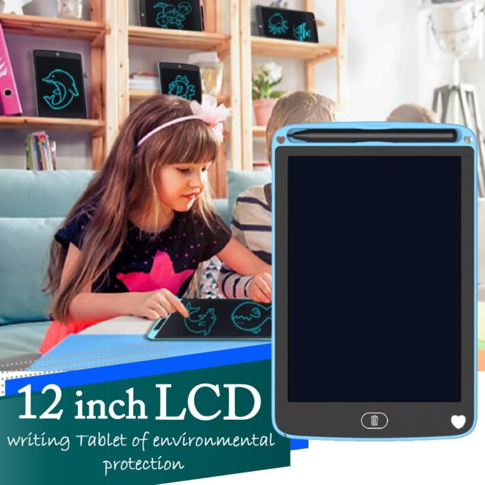 Portable LCD Writing Board Slate Drawing Record Notes Digital Notepad with Pen Handwriting Pad Paperless Graphic Tablet for Kids 12 inch - Image 5