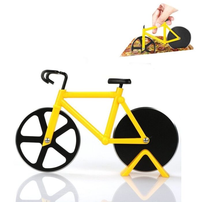 Bicycle Pizza Cutter (1 Pc): Stainless Steel, Unbreakable Handle - Image 5