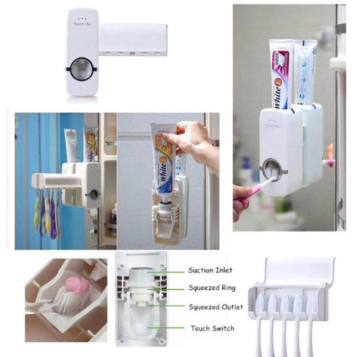 Toothpaste Dispenser & Tooth Brush Holder - Image 5