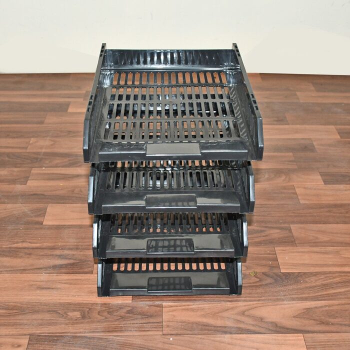 Multifunctional File Rack with Drawers: Desktop Storage for Office Supplies (4 Layers) - Image 5