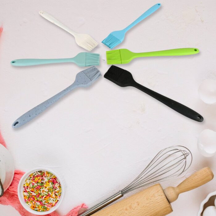 Multipurpose Silicone Spoon, Silicone Basting Spoon Non-Stick Kitchen Utensils Household Gadgets Heat-Resistant Non Stick Spoons Kitchen Cookware Items For Cooking and Baking (6 Pcs Set) - Image 6