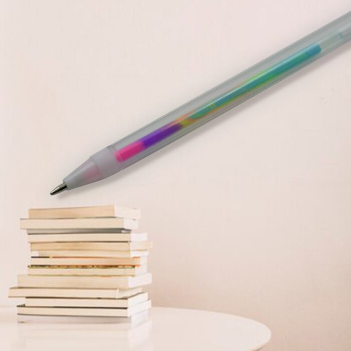 6-in-1 Color Change Pen Gel Pens Color Change Pen Rainbow Color Change Funky Pens, Gel Pen, coloring pen, Roller Ball Pens, School Office Supply Gift Stationery New Released Sturdy and Fashionable (1 Pc) - Image 4