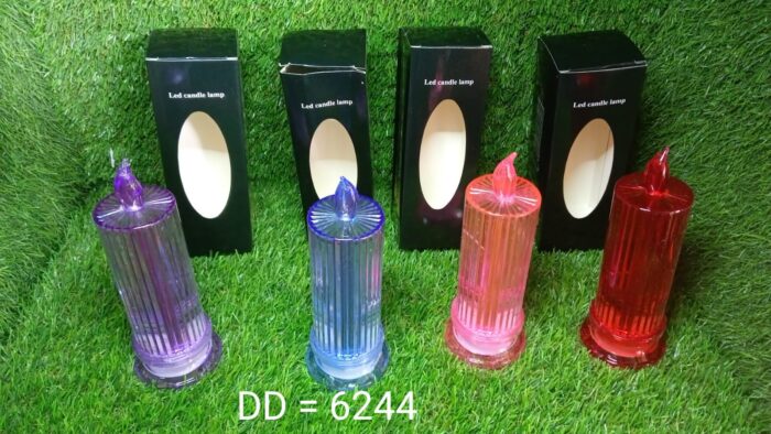 Big Simple Candles for Home Decoration, Crystal Candle Lights (Multicolor) - Image 8