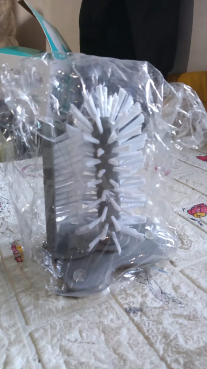 Mug / Cup / Glass Washer Brush with Suction Base, Self Stand Glass Washer Brush Double Sided Bristle Brush for Home Hotel Restaurant Café - Image 10