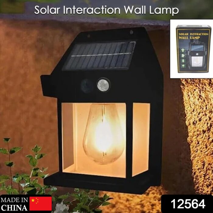 Solar Wall Lights / Lamp Outdoor, Wireless Dusk to Dawn Porch Lights Fixture, Solar Wall Lantern with 3 Modes & Motion Sensor, Waterproof Exterior Lighting with Clear Panel (1 Pc ) - Image 2