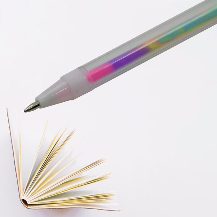 6-in-1 Color Change Pen Gel Pens Color Change Pen Rainbow Color Change Funky Pens, Gel Pen, coloring pen, Roller Ball Pens, School Office Supply Gift Stationery New Released Sturdy and Fashionable (1 Pc) - Image 5