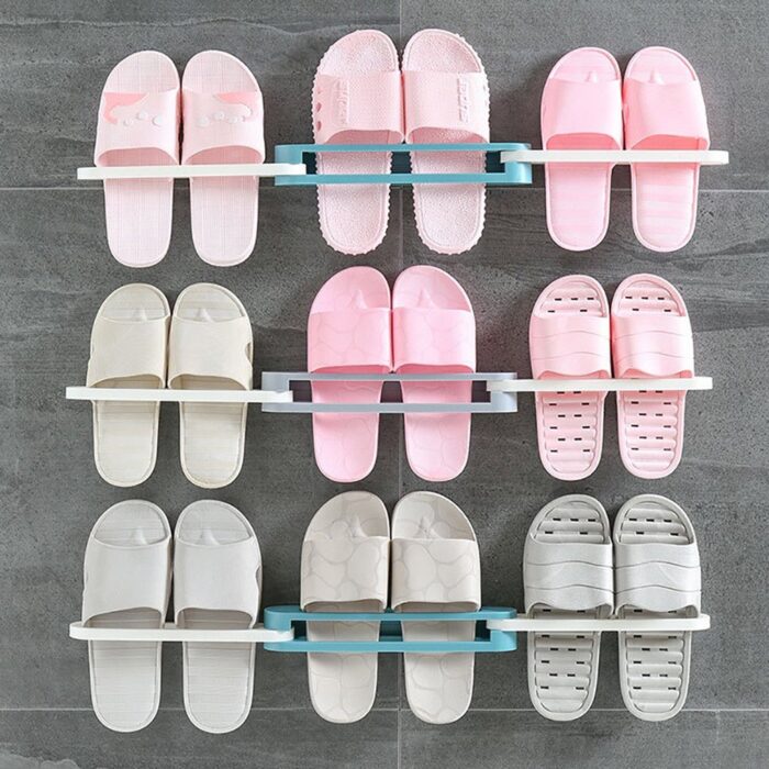 Multifunction Folding Slippers / Shoes Hanger Organizer Rack - Image 6