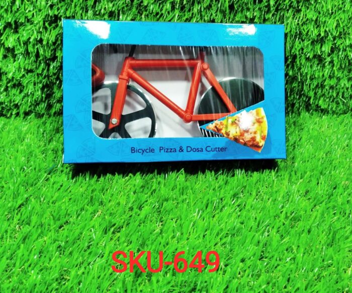 Bicycle Pizza Cutter (1 Pc): Stainless Steel, Unbreakable Handle - Image 6