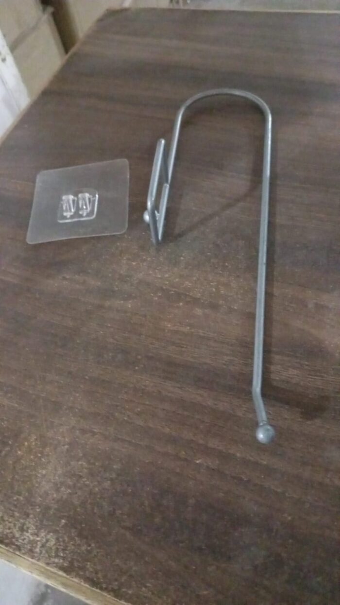 Stainless Steel Adhesive Paper Roll Holder Tissue (1 pc) - Image 8