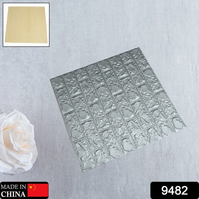 DESIGN WALLPAPER 3D FOAM WALLPAPER STICKER PANELS I CEILING WALLPAPER FOR LIVING ROOM BEDROOM I FURNITURE, DOOR I FOAM TILES (60x60cm) 1Pc - Image 2
