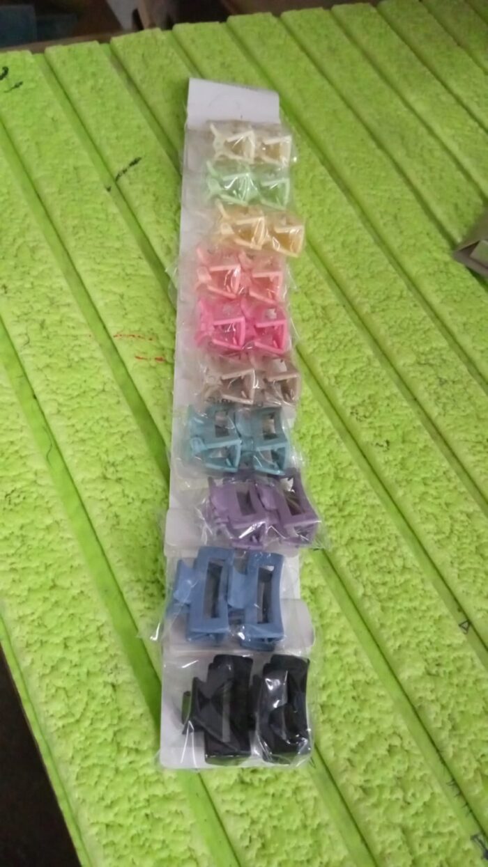 Matt Mini Hair Claw (2 Pc / Mix Colors) - Image 7