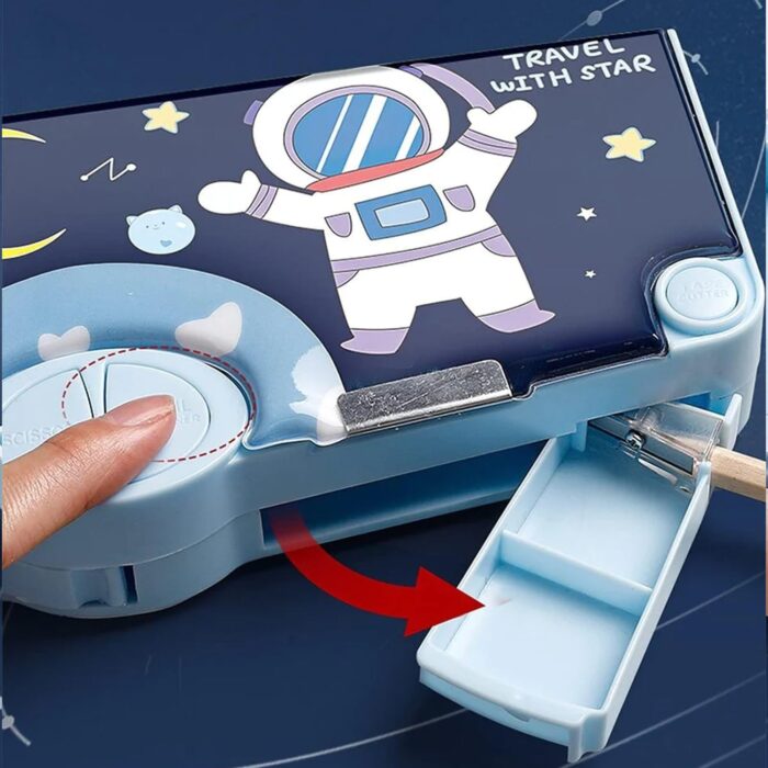 Multifunctional Pencil Box for Kids, Space Pencil Box For Boys, Kids Pencil Box for Boys & Girls, Magnetic Pencil Box for Boys, Pop up Pencil Box, Space Theme Return Gifts for Kids (Space Pencil Box) - Image 6