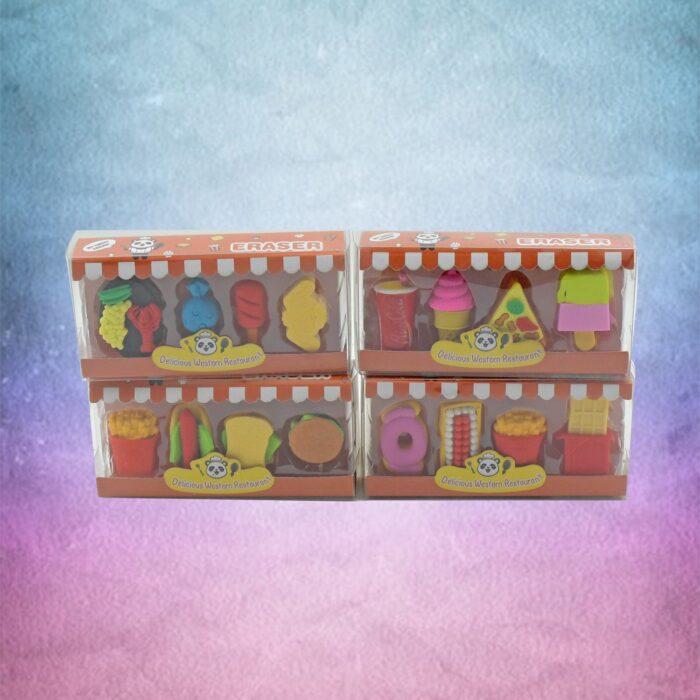 Fun Erasers for Kids! Mix & Match: Food & Drink Erasers (Set of 1) - Image 2