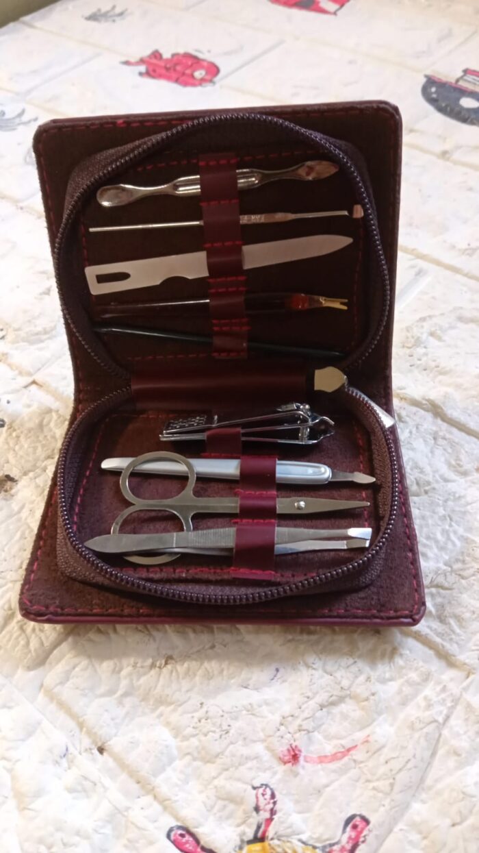 Nail Clipper Kit Fingernail Clipper, Manicure Set, Stainless Steel Nail Cutter Set ,Manicure Tool, Nail Clippers Care Tools with Lightweight and Beautiful Travel Leather Case (9 Pc Set) - Image 7