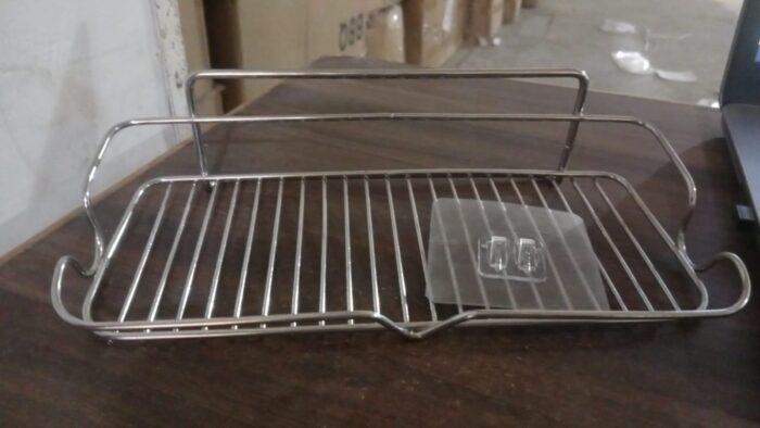 Stainless Steel Kitchen Bathroom Shower Shelf Storage Suction Basket Rack (1 Pc) - Image 7