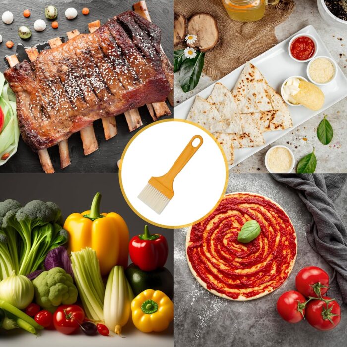 Multifunction Basting Brush for Cooking Pastry Brush Baking Food Butter Brush Dusting Brush for Cooking Grease Brush for Baking Dishwasher Safe Grilling / Hairbrush / Corn (1 Pc ) - Image 2