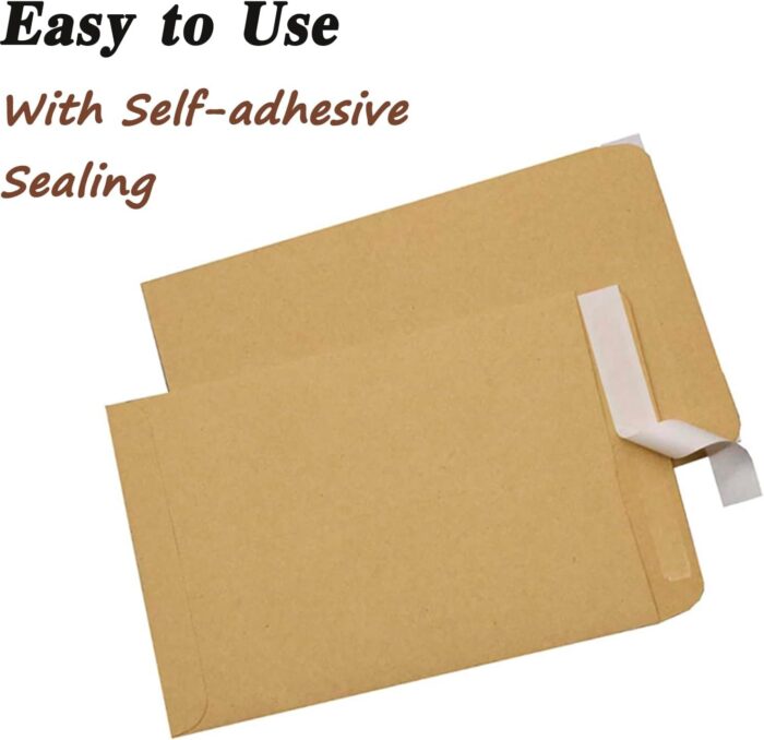 Kraft Envelopes, 16 x 14.5 Inch, Brown Envelopes, Envelopes, Card Envelopes, Kraft Paper Envelopes, Invitation Envelopes, Postcard Envelopes, Quick Self Seal, Stationery For General, Office (1 Pc ) - Image 2