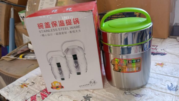 LEAK-PROOF THERMOS FLASK FOR HOT FOOD, WARM SOUP CUP, VACUUM INSULATED LUNCH BOX, FOOD BOX FOR THERMAL CONTAINER FOR FOOD STAINLESS STEEL (1.8 L) - Image 7