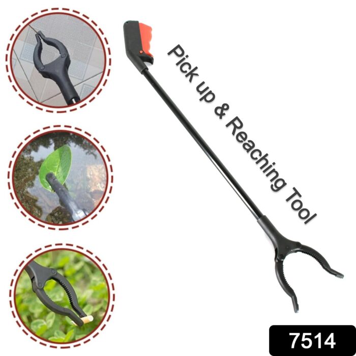 Extra Long Pickup Aid Trash Picker Upper, Rotating Hand, Heavy Duty Grip Arm - Reaching Assist for Litter, Elderly, Garden  Disabled, Handicap Arm - Image 2