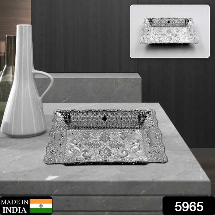 Decorative Mukhwas Serving Tray Serving Mukhwas Plate Fancy Candy Tray Dry Fruit Serving Tray - Image 2