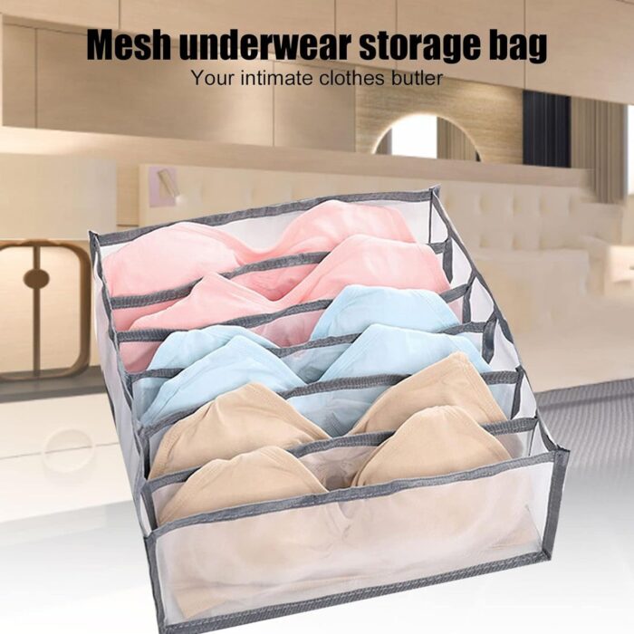 MULTIPURPOSE STORAGE POCKET RACK, FOLDABLE, COLLAPSIBLE FABRIC WARDROBE ORGANISER FOR CLOTHE ORGANISER LAUNDRY BAG - Image 3