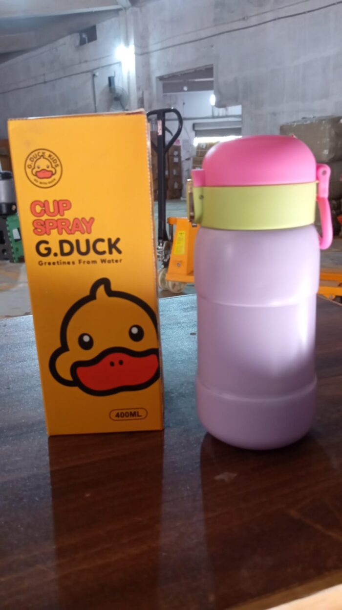 Duck Stainless Steel Water Bottle For Kids Adults Steel Flask Metal Thermos, Spill Proof Cap Closure, BPA Free For School Home Office, Drinkware, 400 ML - Image 7