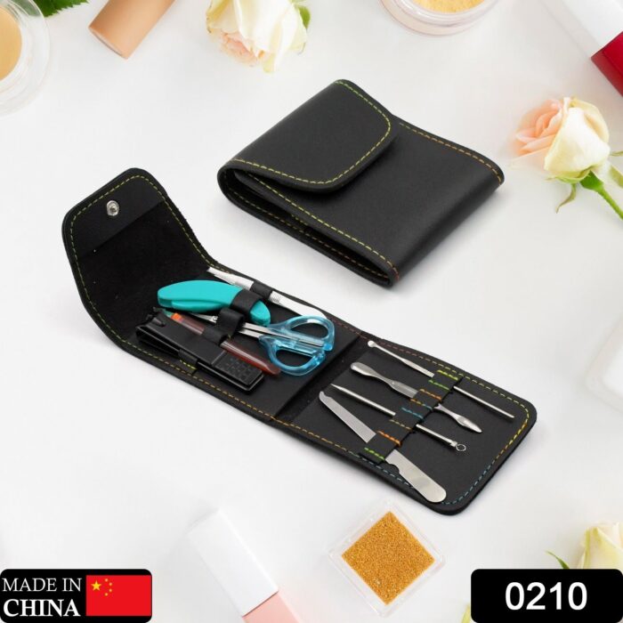 9pc Nail Clipper Kit, Fingernail Clipper, Manicure Set, Stainless Steel Nail Cutter Set, Manicure Toe Nail Clippers Care Tools with Lightweight and Beautiful Travel Case (9Pc Set) - Image 2