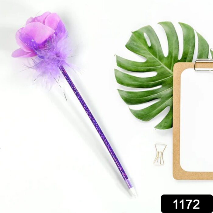 FASHION ROSE FLOWER & STAR DESIGN BALL PEN SMOOTH WRITING FOR WEDDING , EVENTS & MULTIUSE PEN ( SET OF 5PC) - Image 2