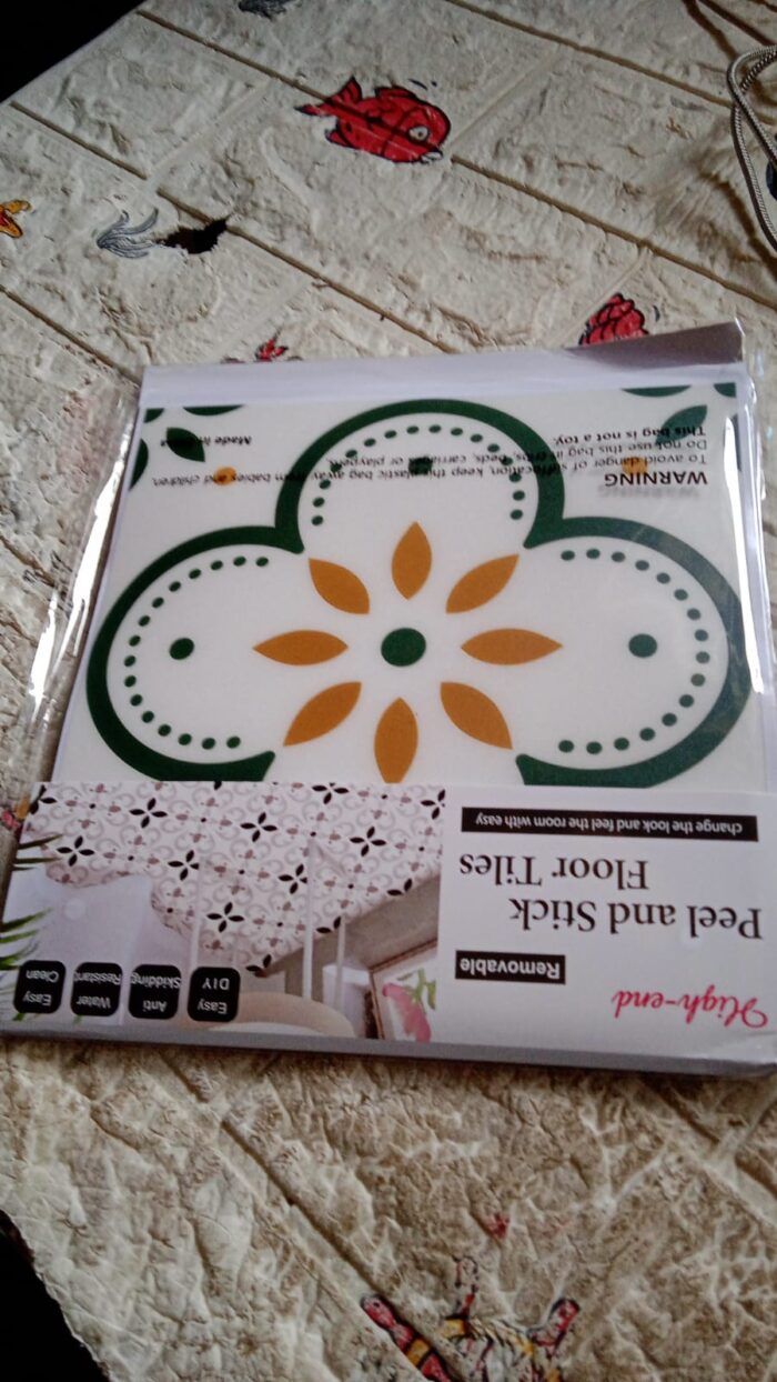Peel and Stick Floor Tiles Kitchen / Bathroom Backsplash Sticker Detachable Waterproof DIY Tile Stickers for Wall Decoration Tiles Home Decoration (8x8 Inch / 10 Pcs Set) - Image 8