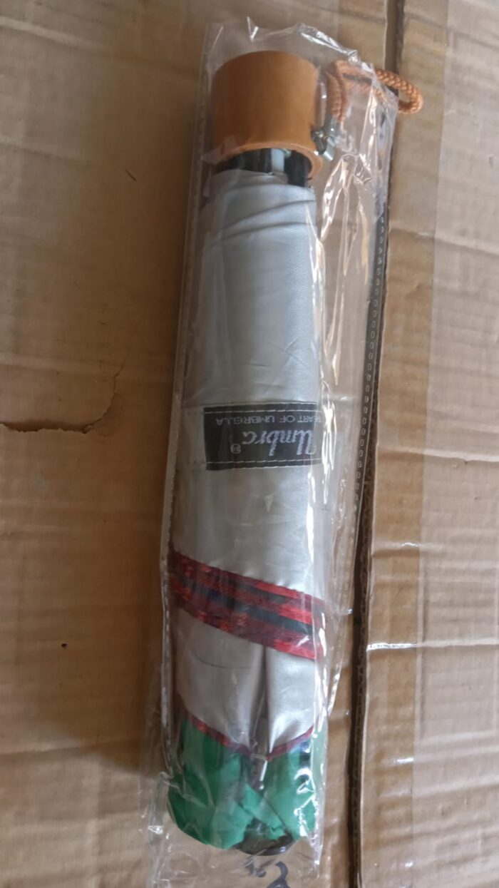 3-Fold Sun Protective Solid Foldable Umbrella (1 Pc / Mix Color) - Image 7