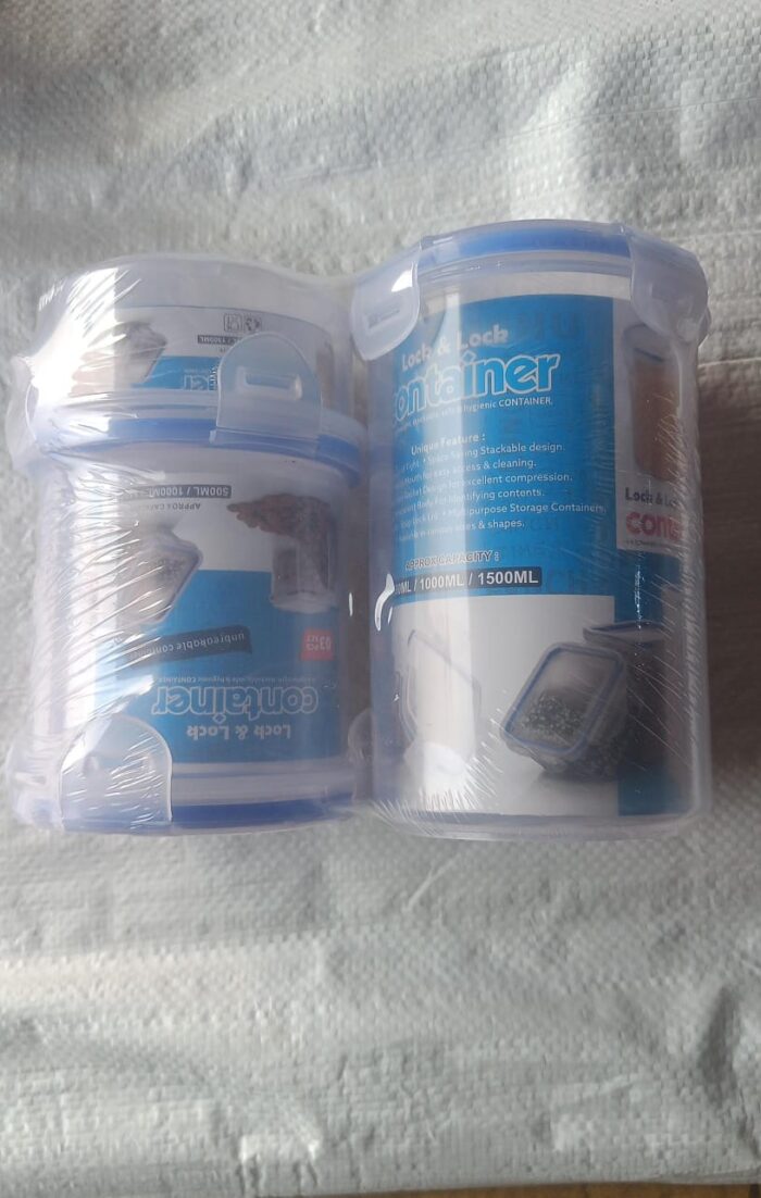 Leakproof & Airtight: 3 Pc Round Food Storage Set (500ml-1500ml) - Image 7