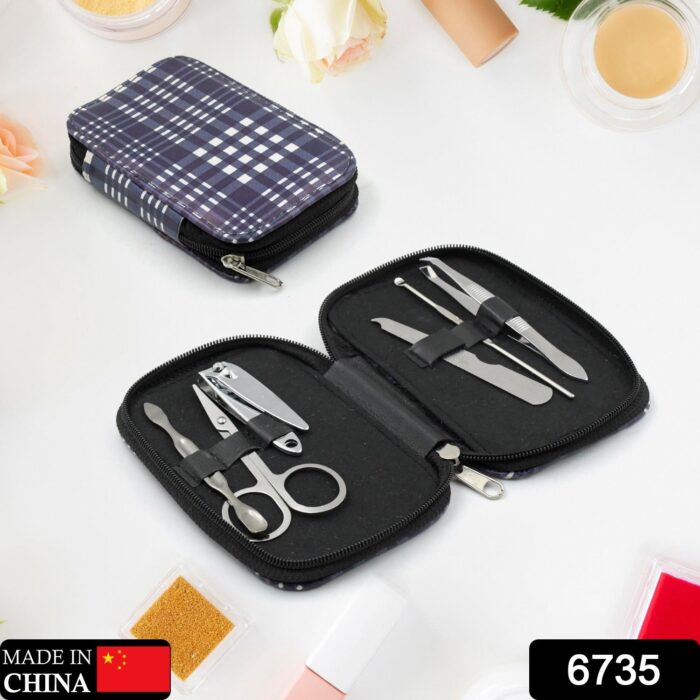 Nail Scissors Professional Nail Clippers Kit Manicure Set 6 Pieces Top Grade Stainless Steel Grooming Kit With Travel Case For Travel Or Home Manicure Set (6 Pc Set) - Image 2