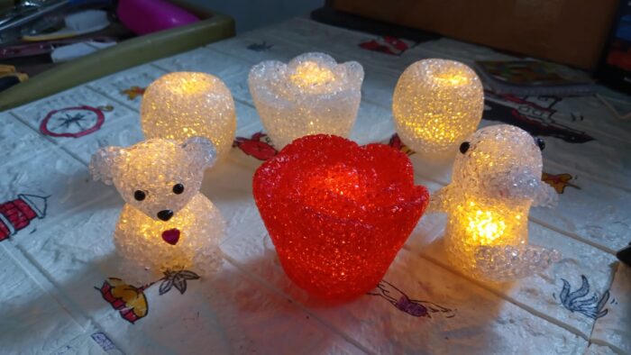 Unique Crystal Night Light: Multi-Shape LED Lamp (Mood Lighting) - Image 2