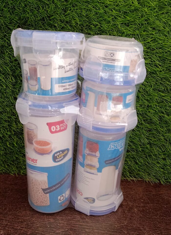 Plastic Liquid Round Airtight Food Storage Container with Leak Proof Locking Lid - Image 8