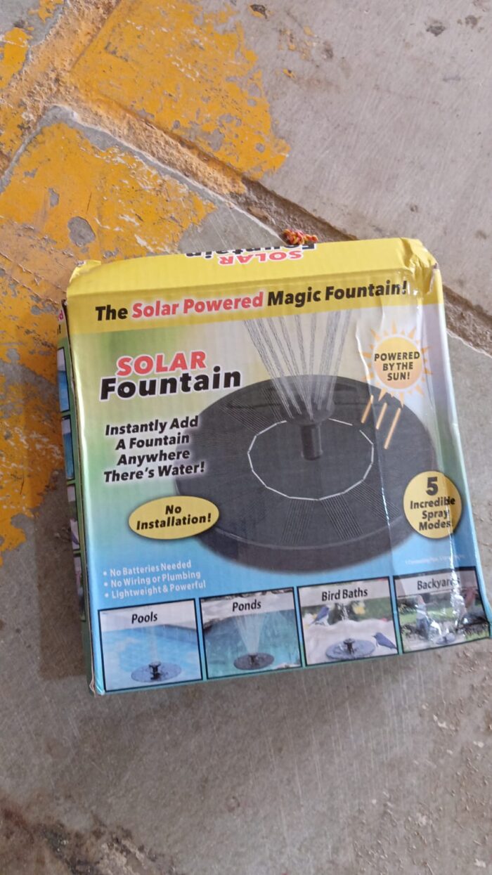 Fast Fountain by Pocket Hose - Solar-Powered - Instantly Adds a Water Feature Virtually Anywhere - 5 Spray Modes - No Installation or Batteries Required - Great for Bird Baths, Pools, Pond & More (1 Pc) - Image 7