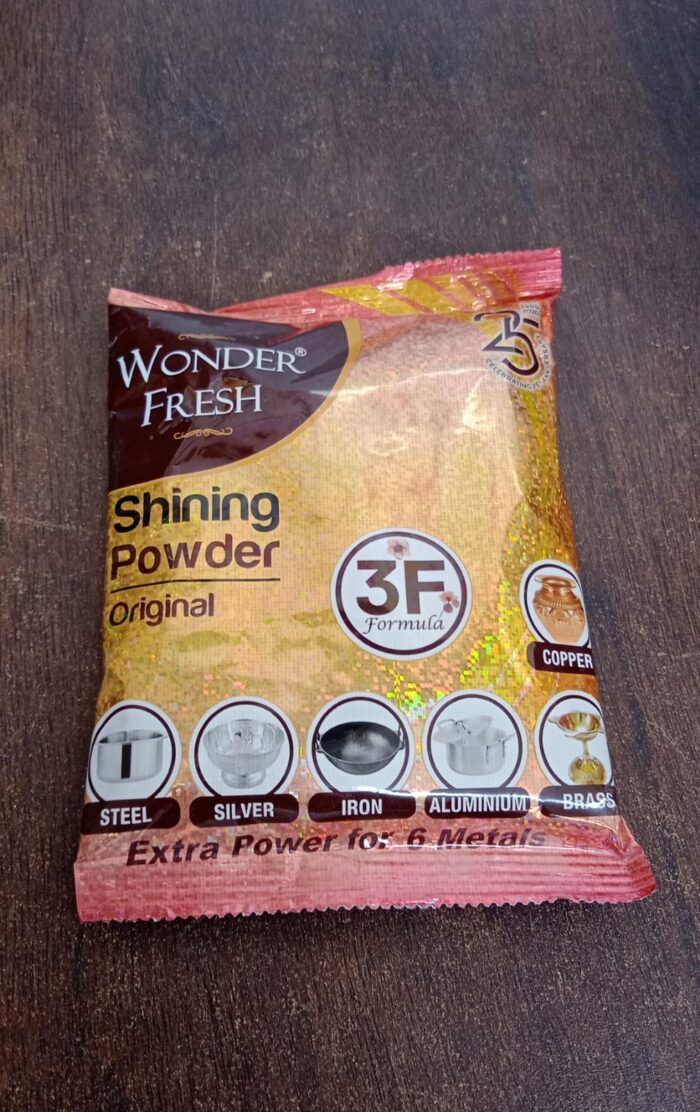 Shining Powder, Cleans and Polishes Copper, Brass, Silver, Aluminum, Iron, and Steel, Removes Tarnish and Oxidation (200 GM) - Image 9