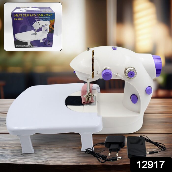 Home Tailoring Sewing Machine With Extension Table Set, Foot Pedal, Adapter Mini Electric Silai Machine, Portable Stitching Machine/Tailoring Machine - Image 2