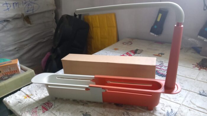 Telescopic Sink Storage Rack Material Kitchen Rag Rack Dishwashing Organizer Shelf Drain Basket Pp Under Sink Organizers ( Mic Color 1 Pc) - Image 10