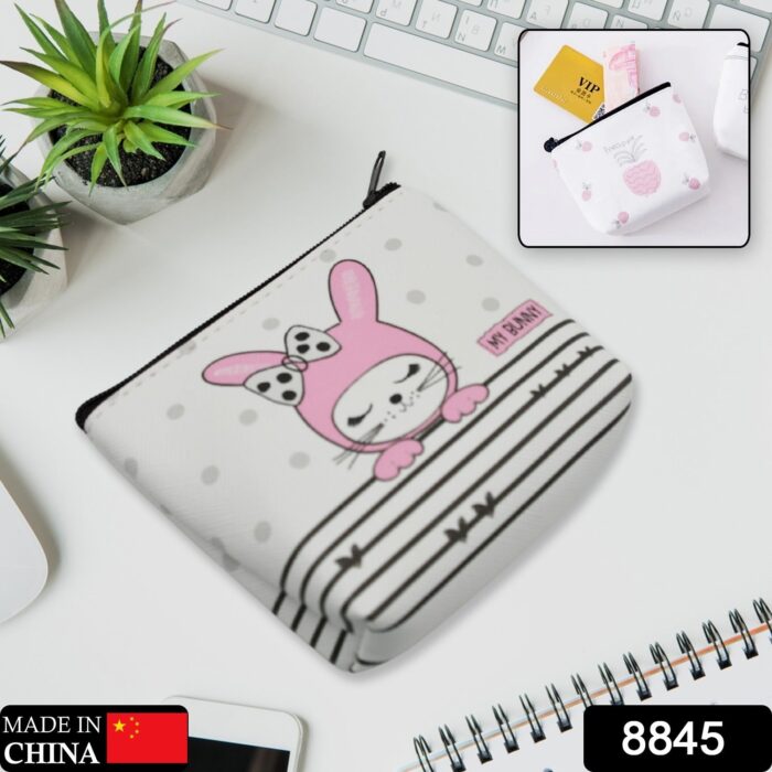 Mini Reusable Multipurpose Washable Pouch Case Travel, Boys & Girls Pouch with Zip, Cosmetic Makeup Pouch, Mini Backpack, for Travel (10x9 CM) - Image 2