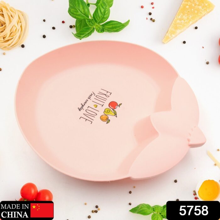 Strawberry Shape Plate Dish Snacks / Nuts / Desserts Plates for Kids, BPA Free, Children’s Food Plate, Kids Bowl, Serving Platters Food Tray Decorative Serving Trays for Candy Fruits Dessert Fruit Plate, Baby Cartoon Pie Bowl Plate, Tableware (1 Pc) - Image 2